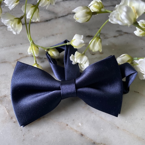 Other - Navy Blue adjustable medium pre-tied formal tuxedo  wedding formal bow tie